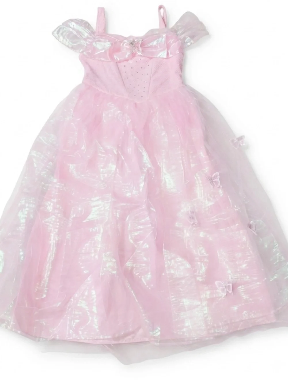 Fairytale by Pink & Violet Girls Dress Size 6X Pink Iridescent Princess